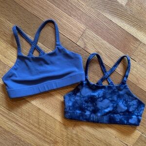 Athleta Girl Blue Crossback Sports Tank - Set of 2